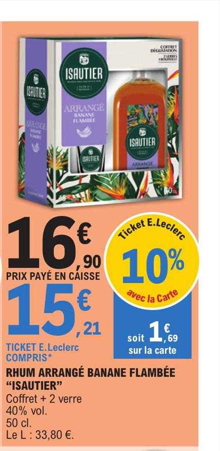 rhum arrangé banane flambée "isautier"