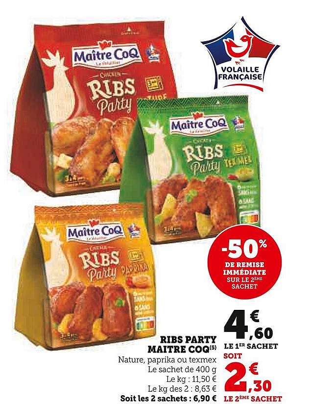 ribs party maître coq