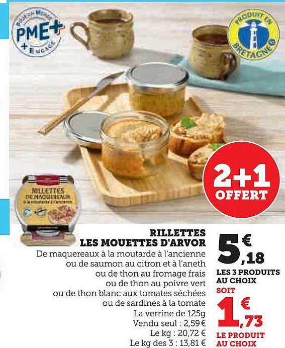rillettes les mouettes d'arvor
