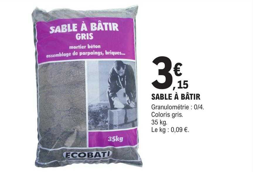Sable à Bâtir