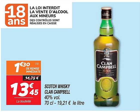 scotch whisky clan campbell