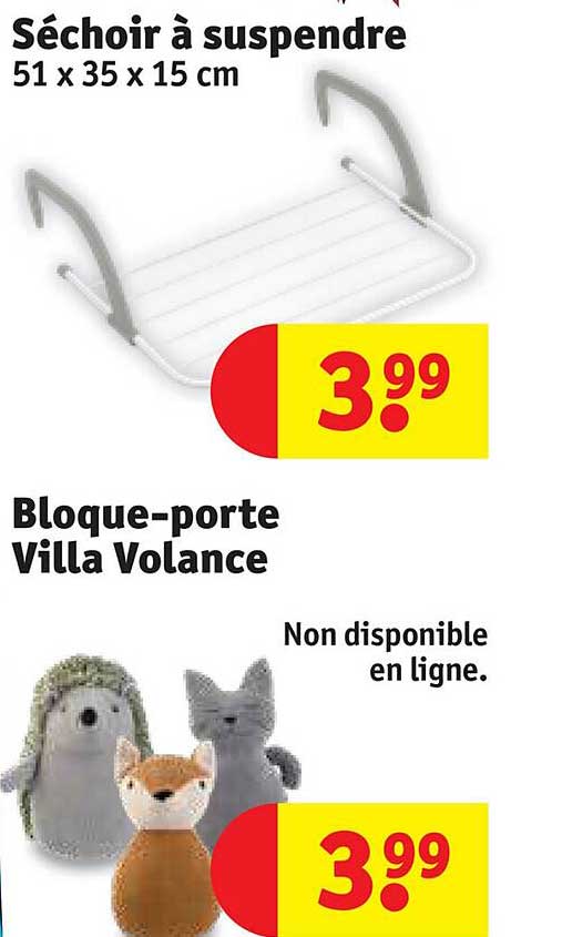 séchoir à suspendre, bloque-porte villa volance