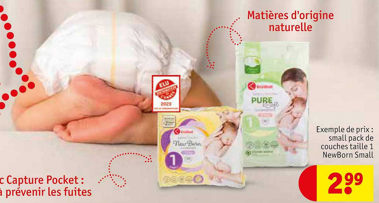small pack de couches taille 1 new born small