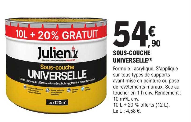sous-couche universelle julien