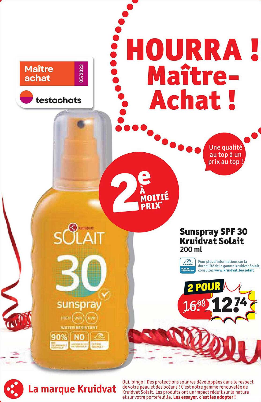 sunspray spf 30 kruidvat solait 200 ml