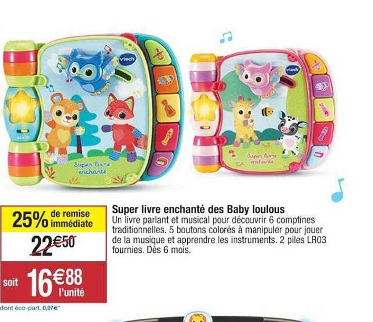 super livre enchanté des baby loulous