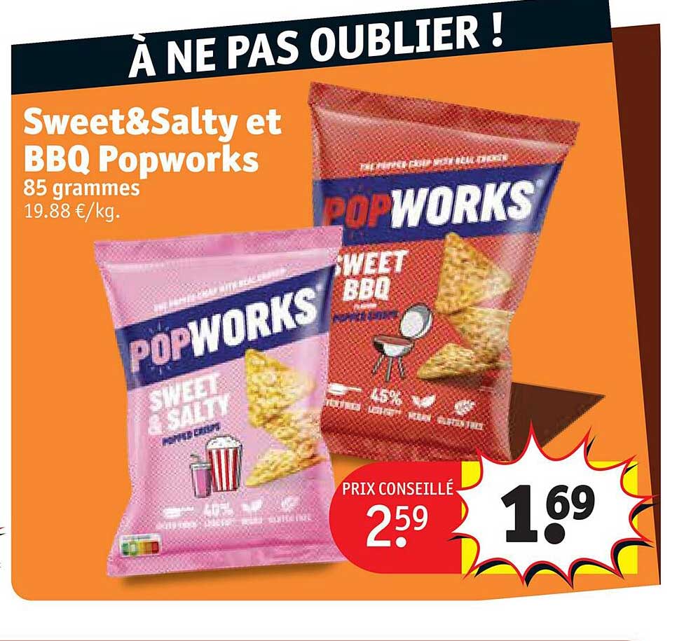 sweet & salty et bbq popworks