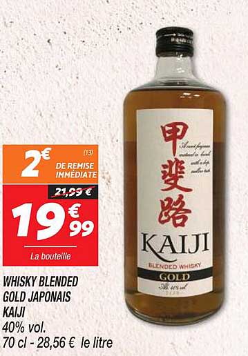 Whisky Blended Gold Japonais Kaiji