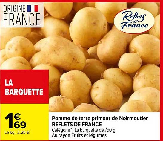 Reflets de France Pomme de terre primeur de Noirmoutier