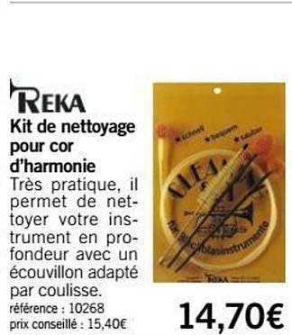 kit de nettoyage pour cor d'harmonie reka
