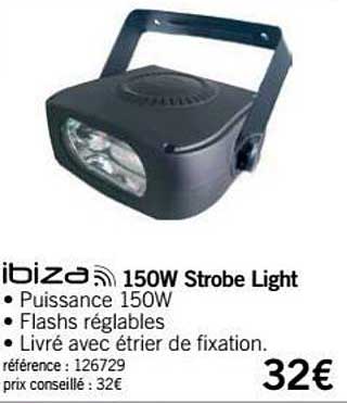 150w strobe light ibiza