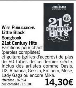 21st century hits little black songbook wise publications