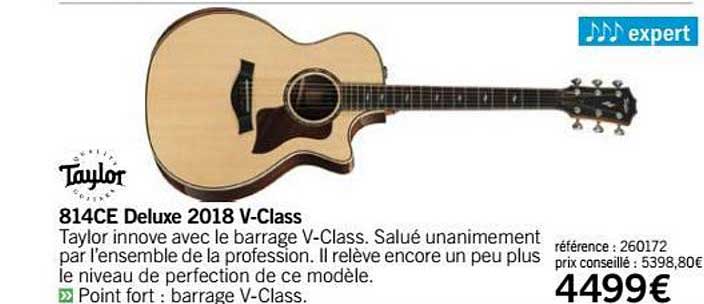 814ce deluxe 2018 v class taylor