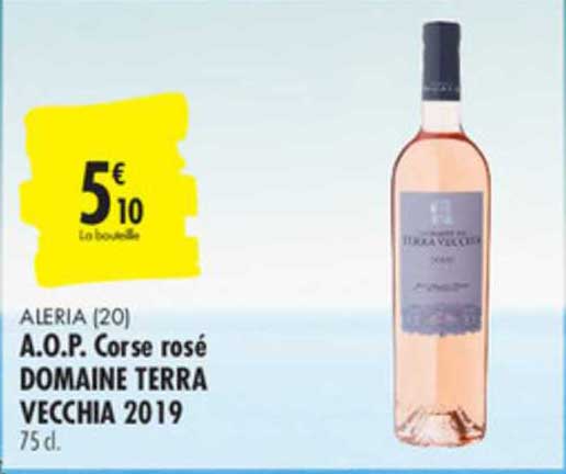 a.o.p. corse rosé domaine terra vecchia 2019