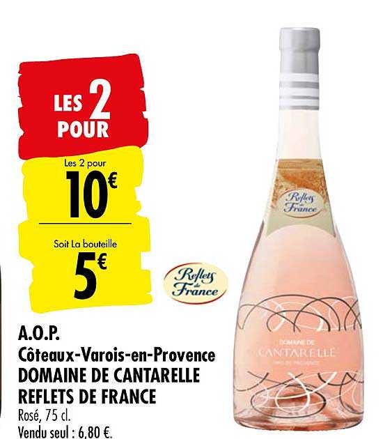 a.o.p. côteaux varois en provence domaine de cantarelle reflets de france