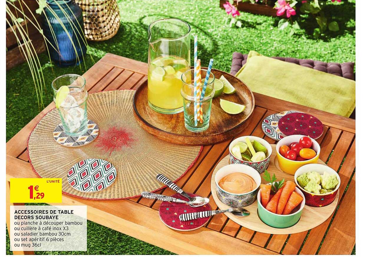 accessoires de table décors soubaye