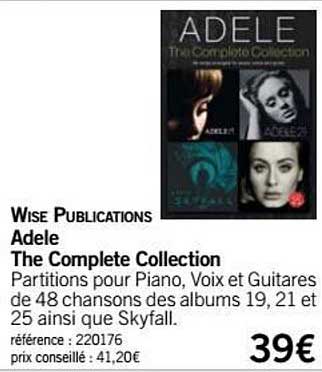 Adele The Complete Collection Wise Publications