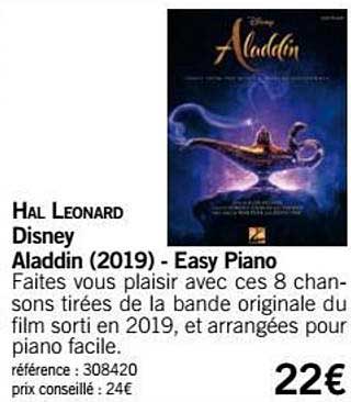 aladdin 2019 easy piano hal leonard