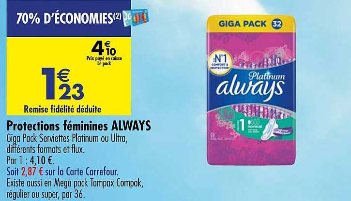 always platinum protections féminines