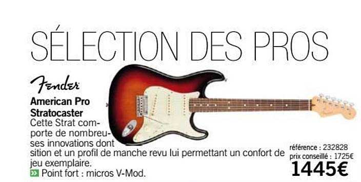 american pro stratocaster fender