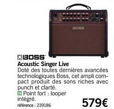 ampli acoustic singer live boss