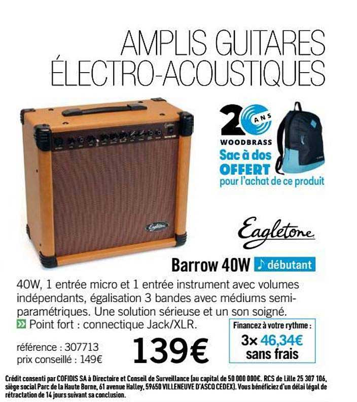 ampli barrow 40w eagletone