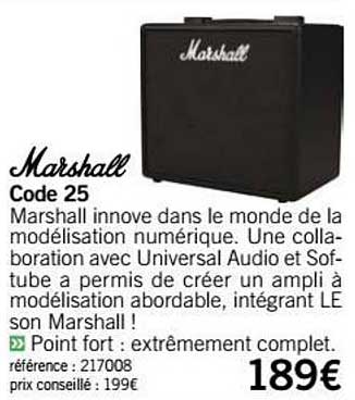 ampli code 25 marshall
