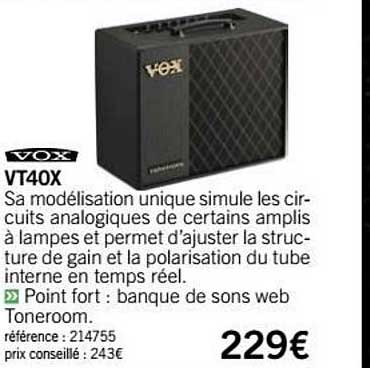 ampli vt40x vox