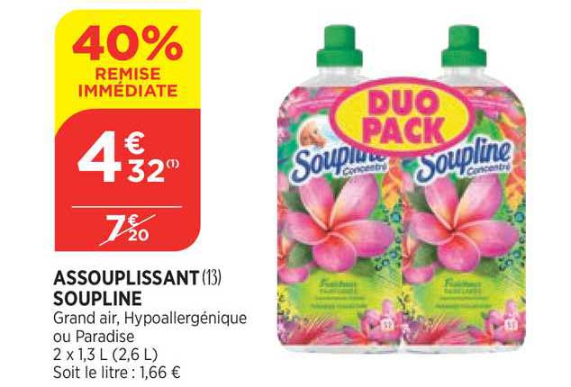Assouplissant Soupline 40% De Remise Immédiate