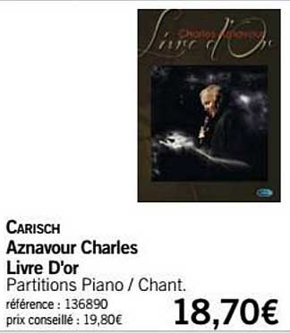 aznavour charles livre d or carisch