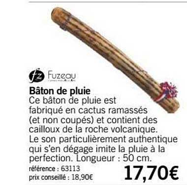 bâton de pluie fuzeau