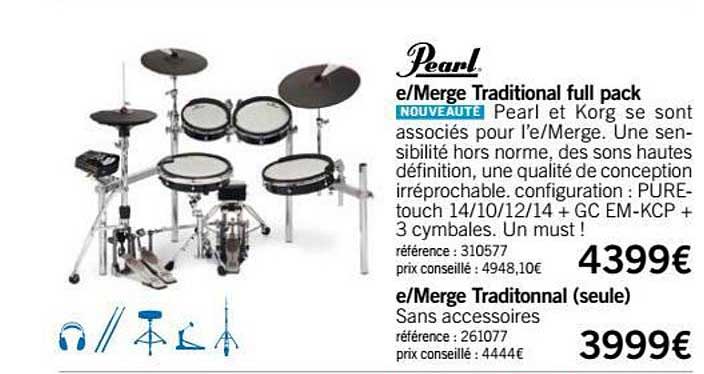 batterie e merge traditional full pack pearl