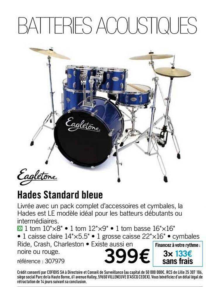 batterie hades standard bleue eagletone
