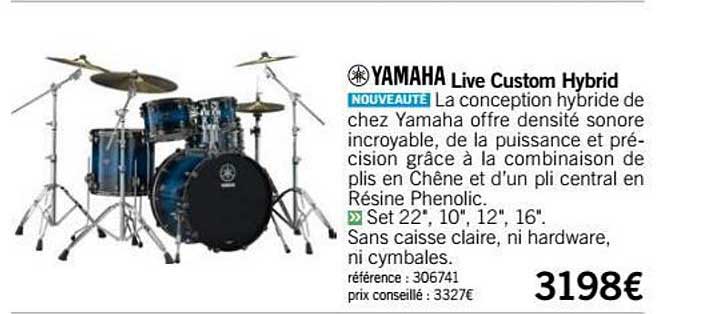 batterie live custom hybrid yamaha