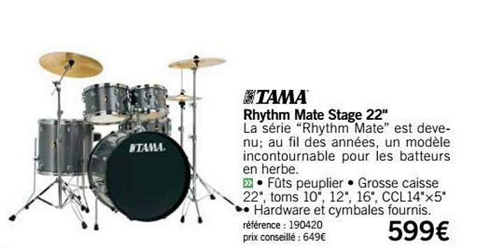 batterie rhythm mate stage 22 tama