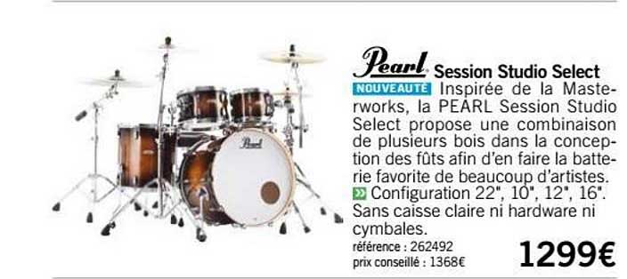 batterie session studio select pearl