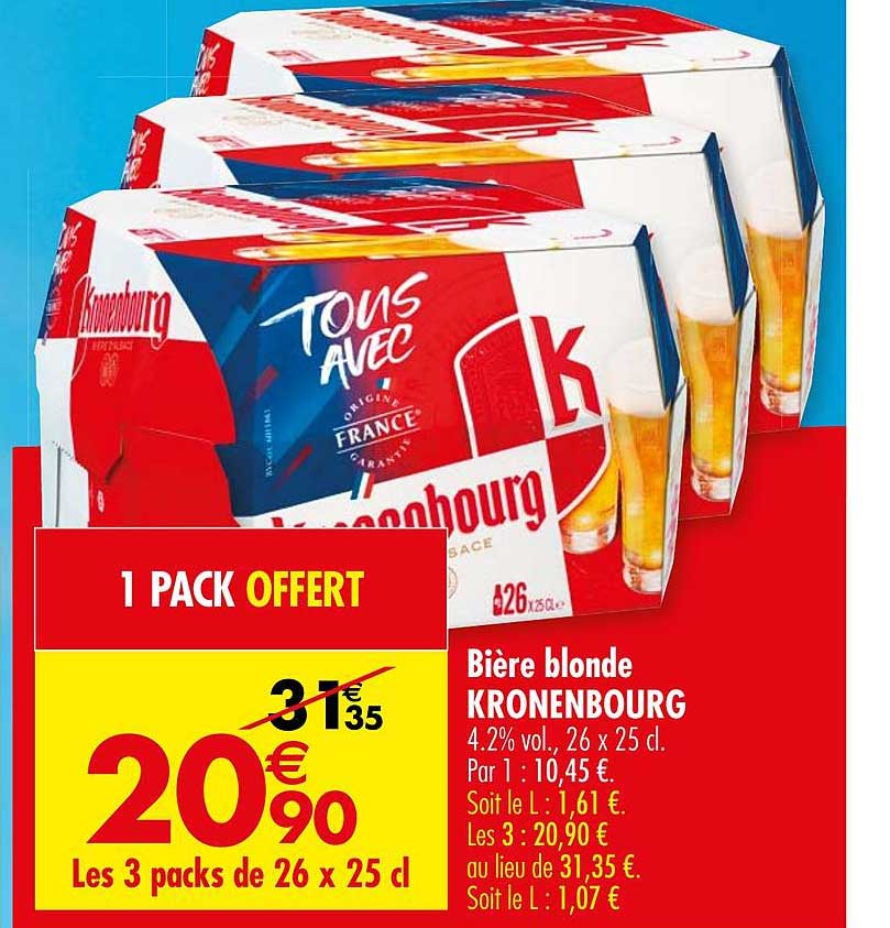 Bière Blonde Tous Avec Kronenbourg