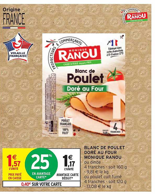 blanc de poulet doré au four monique ranou