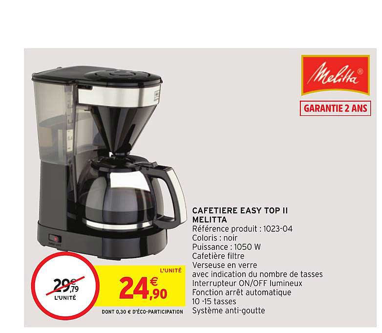 Cafetière Easy Top Ii Melitta