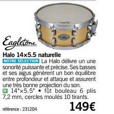caisse halo 14x5.5 naturelle eagletone