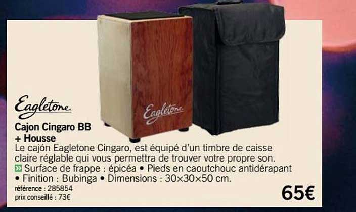 cajon cingaro bb + housse eagletone