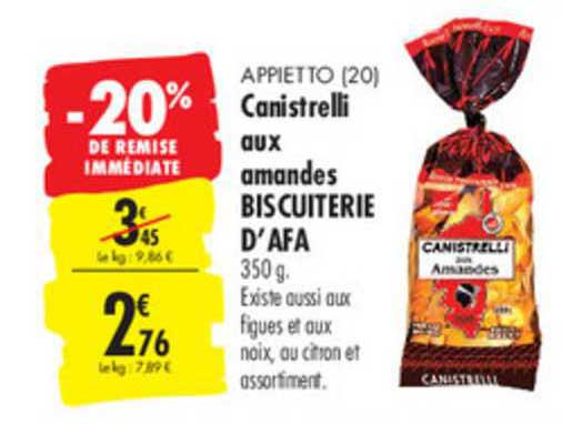 Canistrelli Aux Amandes Biscuiterie D'afa -20% De Remise Immédiate