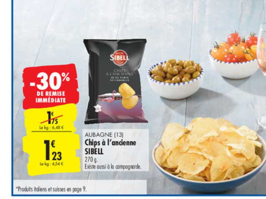 chips à l'ancienne sibell -30% de remise immédiate