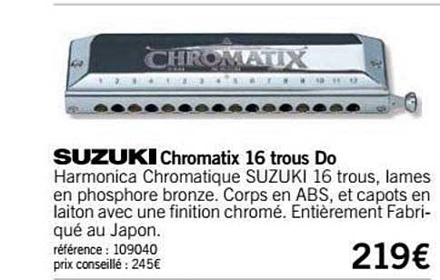 chromatix 16 trous do suzuki