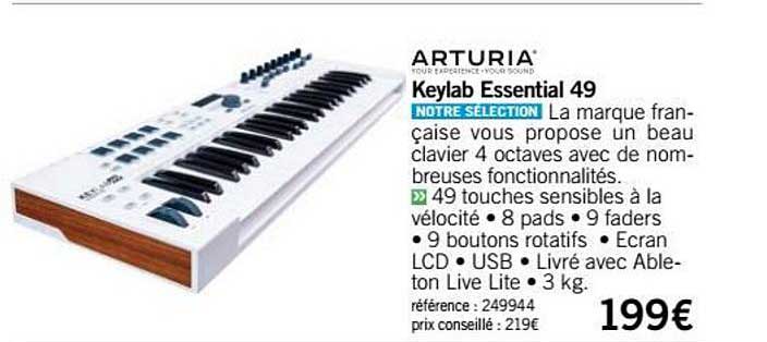 clavier keylab essential 49 arturia