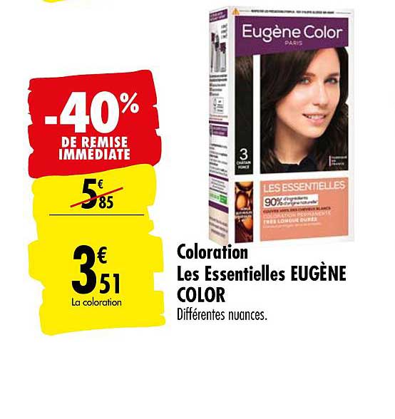 Coloration Eugène Color Les Essentielles -40% De Remise Immédiate