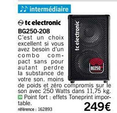 combo bg250 208 tc electronic
