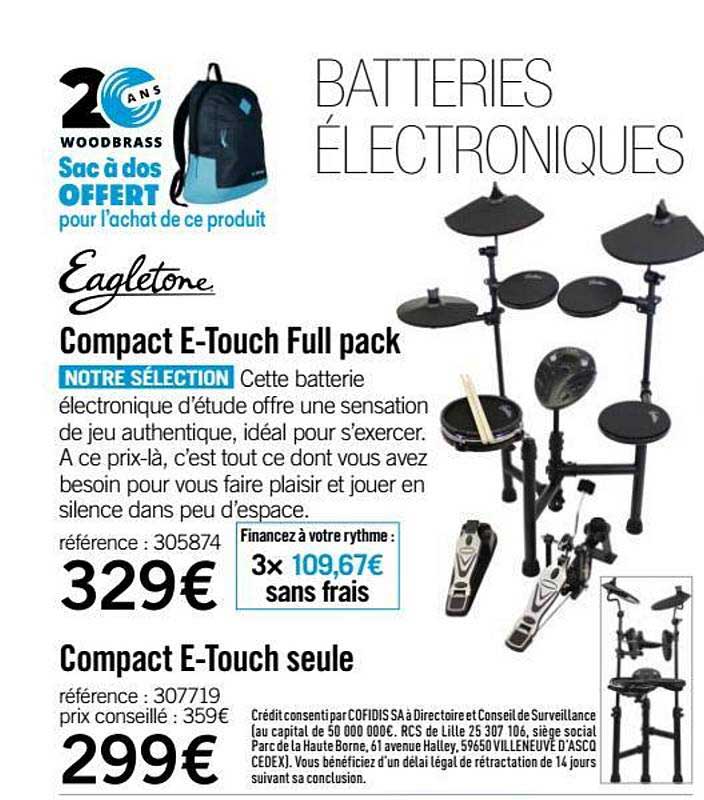 compact e touch full pack eagletone