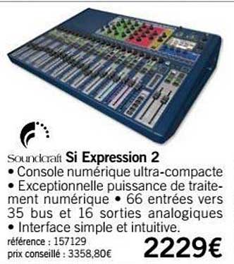 console si expression2 soundcraft