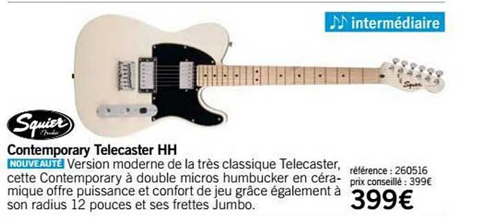 contemporary telecaster hh squier